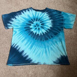 Blue Swirl Tie-Dye shirt
